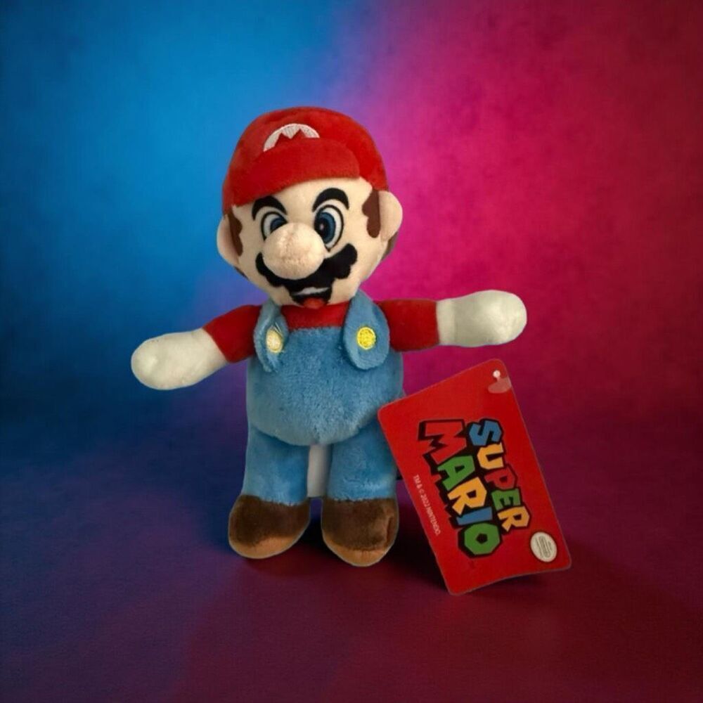 NWT Super Mario Bros Mario Plush Stuffed Doll Toy Official Nintendo #1 P38